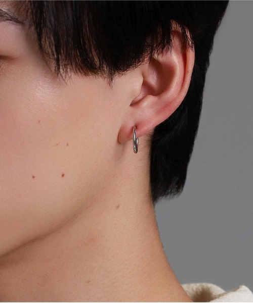 LION HEART（ライオンハート）の「【限定展開】“LH-1”プレーンイヤリング/サージカルステンレス（金属アレルギー対応）【LION HEART / ライオンハート】（イヤリング・メンズ・シルバー・M/L）」の21枚目の写真