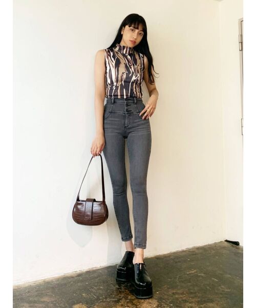 EMODA（エモダ）の「ミニハイネックトップ（Tシャツ/カットソー・レディース・ホワイト/ブラック/ブルー/その他・FREE）」の20枚目の写真