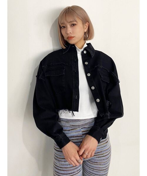 EMODA（エモダ）の「ミニハイネックトップ（Tシャツ/カットソー・レディース・ホワイト/ブラック/ブルー/その他・FREE）」の22枚目の写真