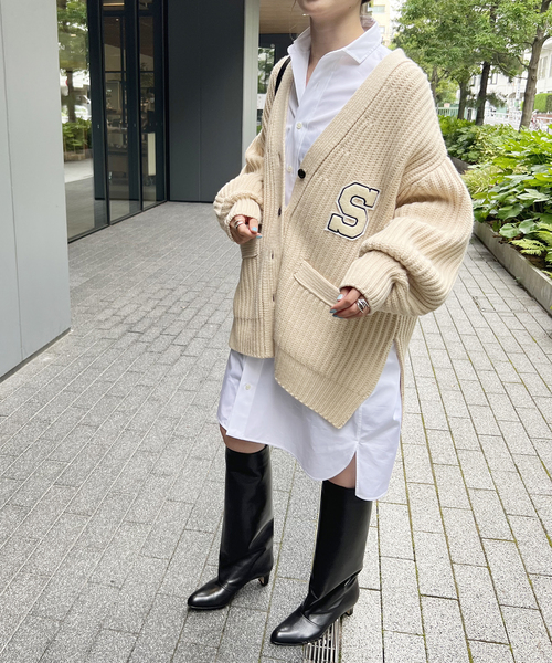 売り切り価格❗️スピックアンドスパン♡レターマンビッグカーディガン♡新品未開封品 Spick & Span（スピックアンドスパン）の「レターマンビッグ