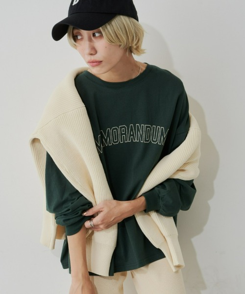 Auntie Rosa Holiday（アンティローザホリデー）の「アソートプリントロンT（Tシャツ/カットソー・レディース・ホワイト/グリーン/チャコールグレー/アイボリー・FREE）」の4枚目の写真