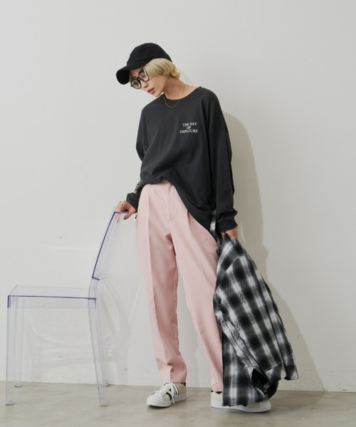 Auntie Rosa Holiday（アンティローザホリデー）の「アソートプリントロンT（Tシャツ/カットソー・レディース・ホワイト/グリーン/チャコールグレー/アイボリー・FREE）」の10枚目の写真