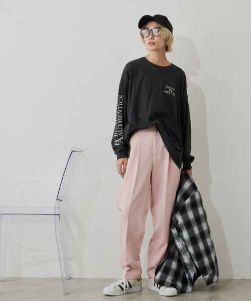 Auntie Rosa Holiday（アンティローザホリデー）の「アソートプリントロンT（Tシャツ/カットソー・レディース・ホワイト/グリーン/チャコールグレー/アイボリー・FREE）」の11枚目の写真