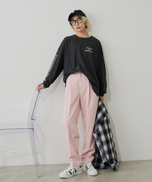 Auntie Rosa Holiday（アンティローザホリデー）の「アソートプリントロンT（Tシャツ/カットソー・レディース・ホワイト/グリーン/チャコールグレー/アイボリー・FREE）」の13枚目の写真