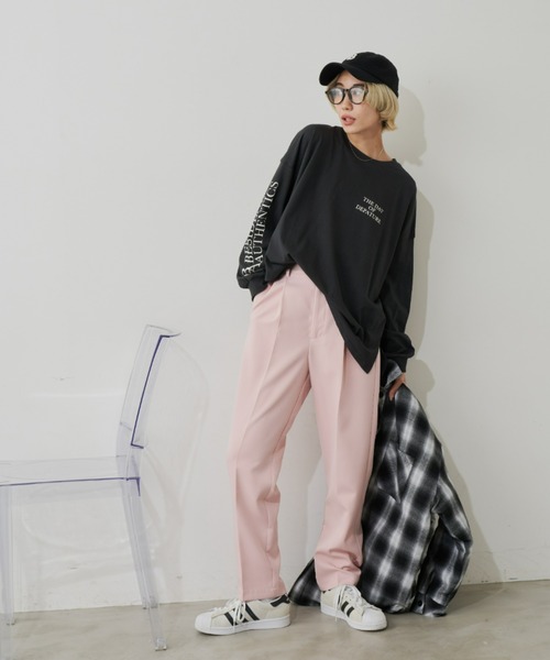 Auntie Rosa Holiday（アンティローザホリデー）の「アソートプリントロンT（Tシャツ/カットソー・レディース・ホワイト/グリーン/チャコールグレー/アイボリー・FREE）」の14枚目の写真