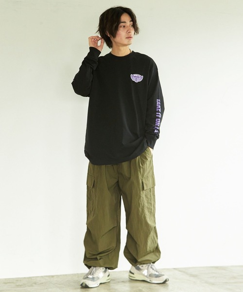 PBLIM(ページボーイリム)の「PAGEBOYLIM/アメリカンエンブレムロンT(Tシャツ/カットソー・レディース・ブラック/オフホワイト・MEDIUM/LARGE)」の6枚目の写真