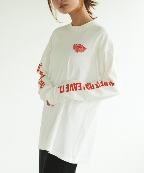 PBLIM(ページボーイリム)の「PAGEBOYLIM/アメリカンエンブレムロンT(Tシャツ/カットソー・レディース・ブラック/オフホワイト・MEDIUM/LARGE)」の18枚目の写真
