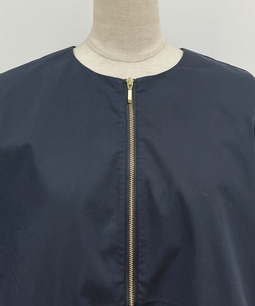 PICCIN（ピッチン）の「袖パールペプラムジップブルゾン（ブルゾン・レディース・ブラック/ネイビー/キャメル/サンドベージュ・M）」の17枚目の写真