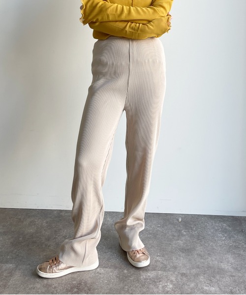 CPCM（シーピーシーエム）の「セルフカット細見えプリーツカラーパンツ（その他パンツ・レディース・ブラック/グリーン/ボルドー/アイボリー・FREE）」の15枚目の写真