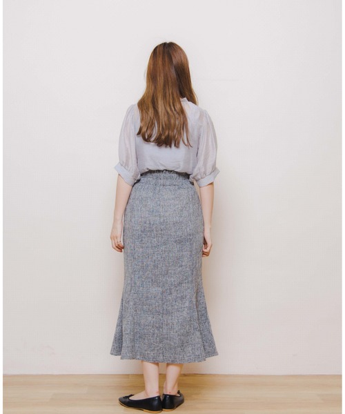 flower（フラワー）の「シアーバルーンブラウス（シャツ/ブラウス・レディース・アイボリー/ピンク/グレー・FREE）」の7枚目の写真