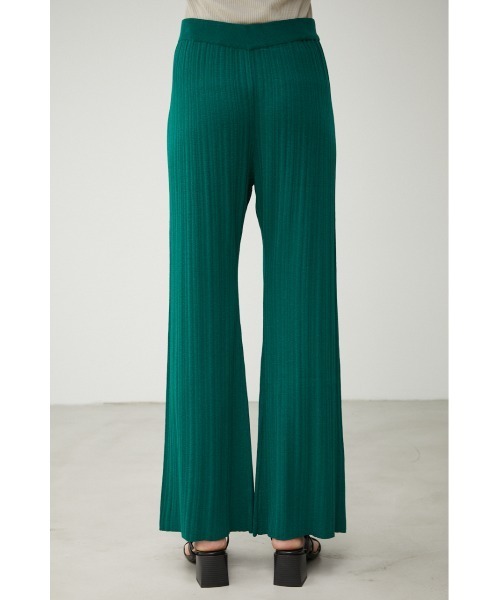 AZUL by moussy（アズールバイマウジー）の「RIB KNIT STRAIGHT WIDE PT/リブニットストレートワイドパンツ（その他パンツ・レディース・ベージュ/グリーン/ブラック・MEDIUM/SMALL）」の20枚目の写真