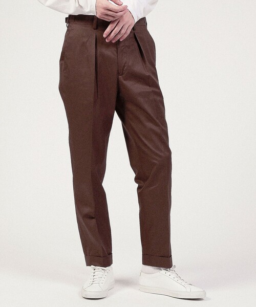 caban（キャバン）の「CABaN コットン サイドベルトテーパードパンツ