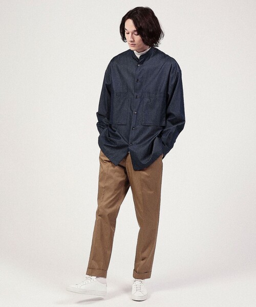 caban（キャバン）の「CABaN コットン サイドベルトテーパードパンツ