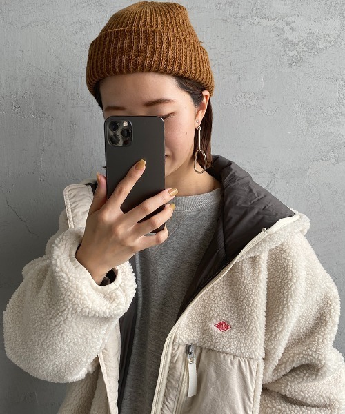 DANTON（ダントン）の「【WEB限定】[DANTON/ダントン] インサレーション ボアフリースフードジャケット（ブルゾン・レディース・チャコールグレー/ベージュ/ライトベージュ・S/M/L）」の17枚目の写真