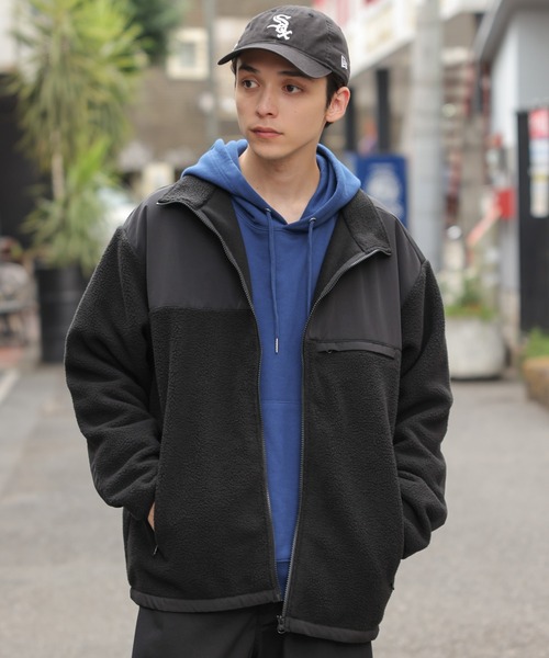 WEGO(ウィゴー)の「WEGO/フリースブルゾン(ブルゾン・メンズ・ホワイト/ブラック・MEDIUM/LARGE)」の15枚目の写真