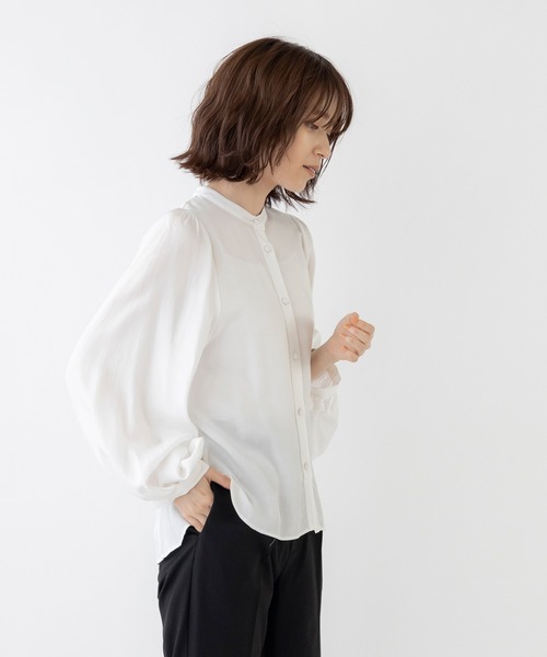 Sono - sono sononavy ネイビー　ドレーピーレディブラウス Sono - sono sononavy ネイビー ドレーピーレディブラウスの通販