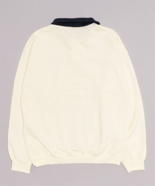 muahmuah(ムーアムーア)の「A'GEM/9 × .kom『muah muah/ムーアムーア』COMBI STITCH LOGO NAPPING MTM/コンビステッチロゴ ナッピング スウェットシャツ(スウェット・レディース・アイボリー/グレー/ブラック・FREE)」の16枚目の写真