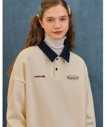muahmuah | A'GEM/9 × .kom『muah muah/ムーアムーア』COMBI STITCH LOGO NAPPING MTM/コンビステッチロゴ ナッピング スウェットシャツ(スウェット)