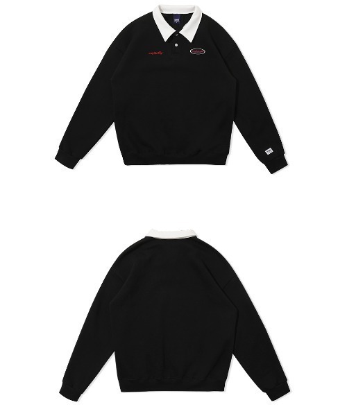 muahmuah(ムーアムーア)の「A'GEM/9 × .kom『muah muah/ムーアムーア』COMBI STITCH LOGO NAPPING MTM/コンビステッチロゴ ナッピング スウェットシャツ(スウェット・レディース・アイボリー/グレー/ブラック・FREE)」の21枚目の写真