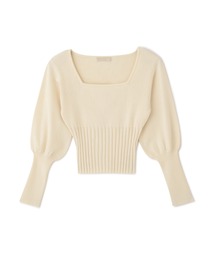 FREE'S MART | ◇スクエアネックボリュームスリーブショート丈ニット(ニット/セーター)