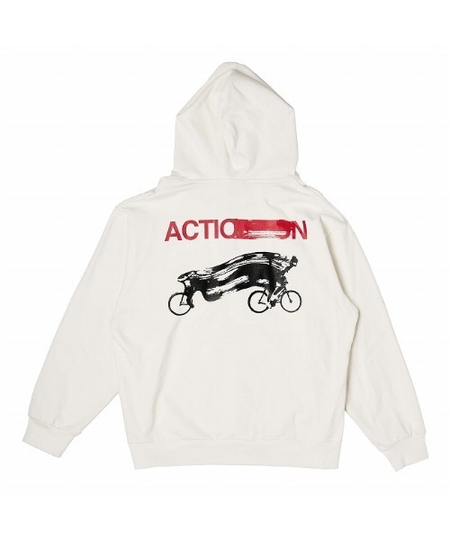 Manhattan Portage（マンハッタンポーテージ）の「Sweat Parka（パーカー・メンズ・ブラック/ホワイト・MEDIUM/LARGE）」の3枚目の写真