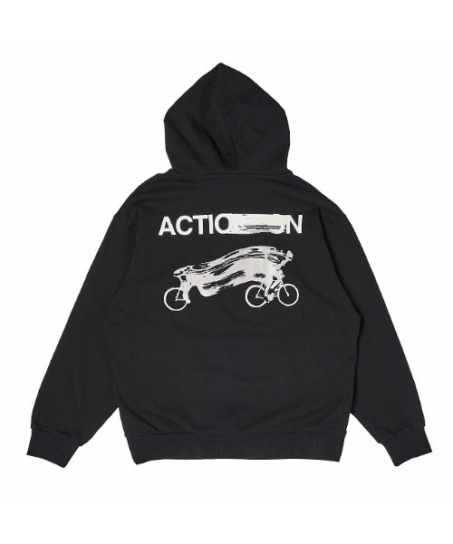 Manhattan Portage（マンハッタンポーテージ）の「Sweat Parka（パーカー・メンズ・ブラック/ホワイト・MEDIUM/LARGE）」の9枚目の写真