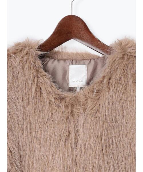 Te chichi（テチチ）の「ファーベスト（ベスト・レディース・ベージュ/モカ・ﾌﾘ-）」の15枚目の写真