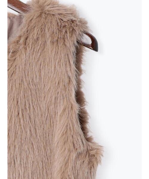 Te chichi（テチチ）の「ファーベスト（ベスト・レディース・ベージュ/モカ・ﾌﾘ-）」の16枚目の写真