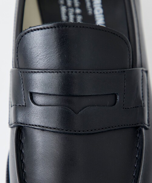 FOOTSTOCK ORIGINALS ブラックレザー ローファー 26,0cm FOOTSTOCK ORIGINALS / LOAFER (Black)