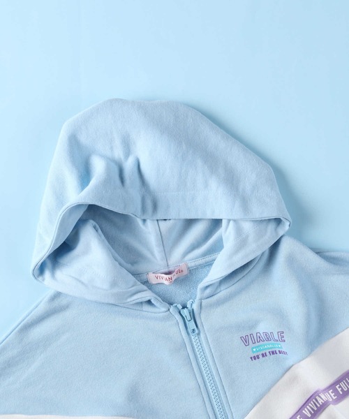 Right-on(ライトオン)の「【VIVIAN BLUE】シェブロンセットアップ(その他トップス・キッズ・ブルー/ブラック・130/150/140/120)」の20枚目の写真