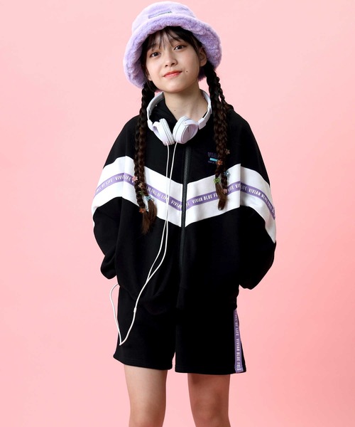 Right-on(ライトオン)の「【VIVIAN BLUE】シェブロンセットアップ(その他トップス・キッズ・ブルー/ブラック・130/150/140/120)」の22枚目の写真