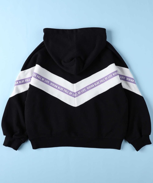 Right-on(ライトオン)の「【VIVIAN BLUE】シェブロンセットアップ(その他トップス・キッズ・ブルー/ブラック・130/150/140/120)」の8枚目の写真