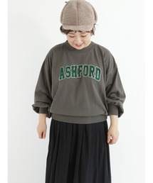 Samansa Mos2 | さがら刺繍ロゴトレーナー(Tシャツ/カットソー)