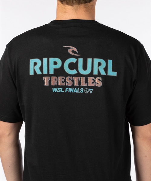rip curl（リップカール）の「【RIPCURL（リップカール）】LOGO WITH ART S/S TEE 半袖Tシャツ　バックプリント（Tシャツ/カットソー・メンズ・ブラック/ホワイト・XX-LARGE/MEDIUM/LARGE/SMALL）」の4枚目の写真