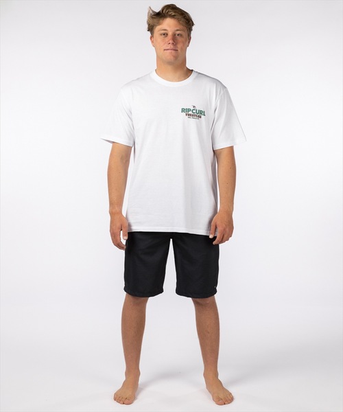 rip curl（リップカール）の「【RIPCURL（リップカール）】LOGO WITH ART S/S TEE 半袖Tシャツ　バックプリント（Tシャツ/カットソー・メンズ・ブラック/ホワイト・XX-LARGE/MEDIUM/LARGE/SMALL）」の5枚目の写真