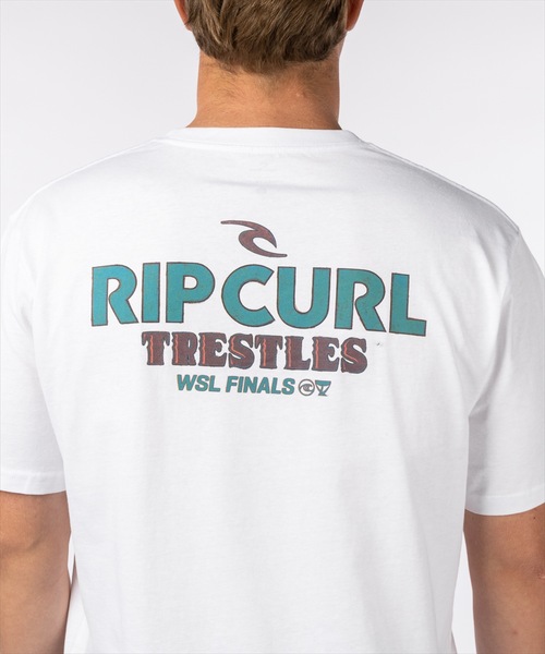 rip curl（リップカール）の「【RIPCURL（リップカール）】LOGO WITH ART S/S TEE 半袖Tシャツ　バックプリント（Tシャツ/カットソー・メンズ・ブラック/ホワイト・XX-LARGE/MEDIUM/LARGE/SMALL）」の7枚目の写真