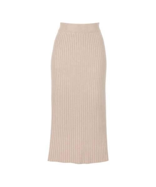 KOBE LETTUCE（コウベレタス）の「ストレッチリブニットタイトスカート（スカート・レディース・グレー/ベージュ/レッド/ブラック/ダークブラウン・FREE）」の13枚目の写真