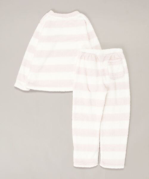 Ree&Mee（リーアンドミー）の「Ree&Mee 2点セット モコモコ ボア ボーダー セットアップ 上下セット ルームウェア パジャマ（ルームウェア/パジャマ・レディース・ピンク/ピンク系その他/ブルー系その他/ブルー・FREE）」の5枚目の写真