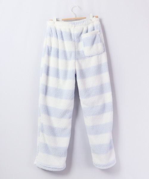 Ree&Mee（リーアンドミー）の「Ree&Mee 2点セット モコモコ ボア ボーダー セットアップ 上下セット ルームウェア パジャマ（ルームウェア/パジャマ・レディース・ピンク/ピンク系その他/ブルー系その他/ブルー・FREE）」の11枚目の写真