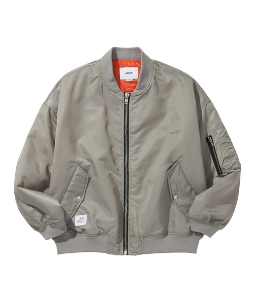 LIBERE（リベーレ）の「LIBERE リベーレ / MA-1 JACKET ミリタリージャケット / 225111-225112-225113（MA-1・メンズ・ブラック/グレー/カーキ・MEDIUM/SMALL/LARGE）」の7枚目の写真