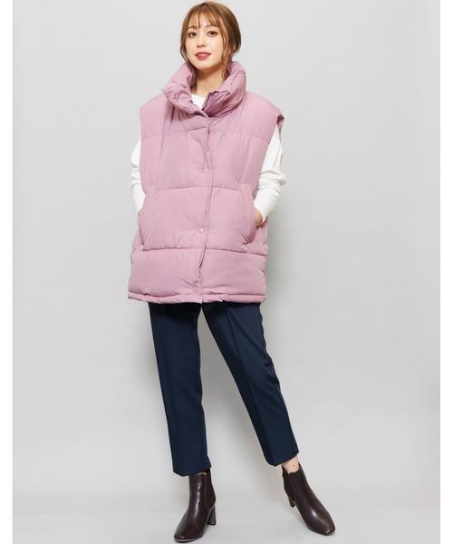 セール】ファイバーダウンオーバーベスト（ダウンベスト）｜mili an