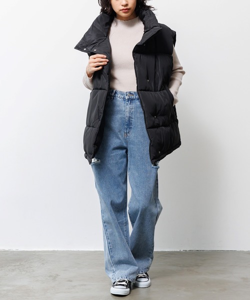 セール】ファイバーダウンオーバーベスト（ダウンベスト）｜mili an