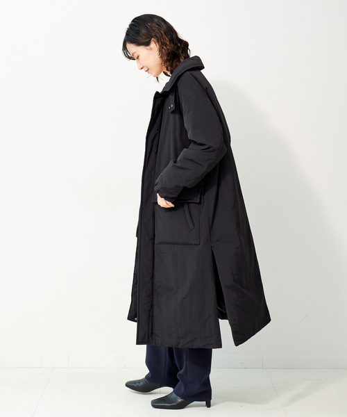 ロングステンカラーダウンコート