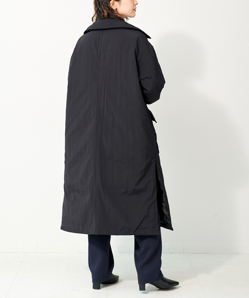 ロングステンカラーダウンコート