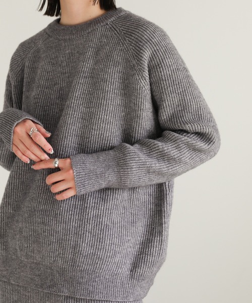 select MOCA（セレクトモカ）の「リラックスニットセットアップ（セットアップ・レディース・ベージュ/ブラック/グレー・FREE）」の10枚目の写真