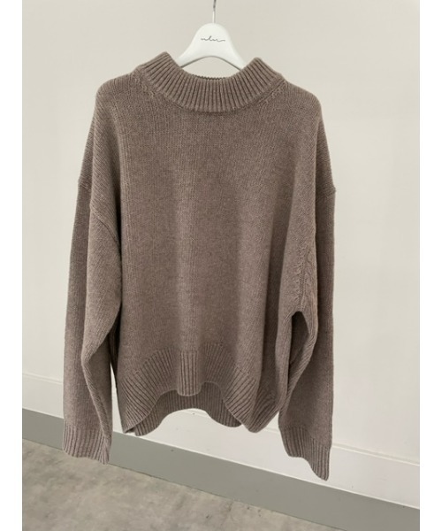ulu（ウル）の「Mock neck knit pullover（ニット/セーター・レディース・モカ・FREE）」の7枚目の写真