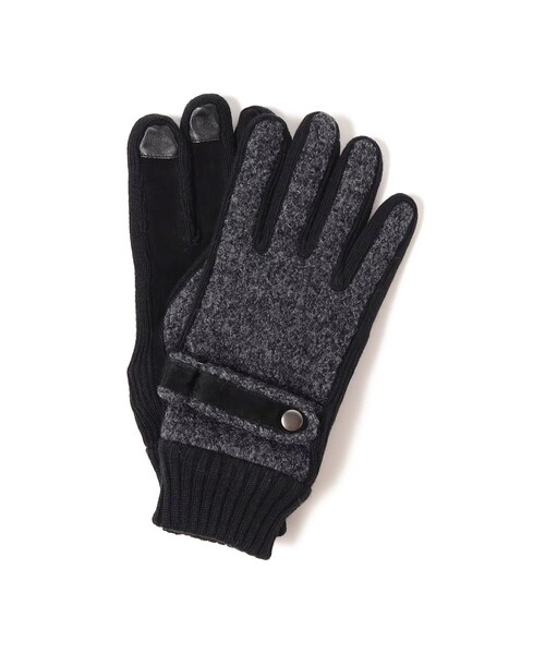 BEAMS HEART（ビームスハート）の「ブークレ グローブ【タッチパネル対応】（手袋・メンズ・チャコールグレー/ダークブラウン/ブラウン/ブラック系その他4・ONE SIZE）」の2枚目の写真