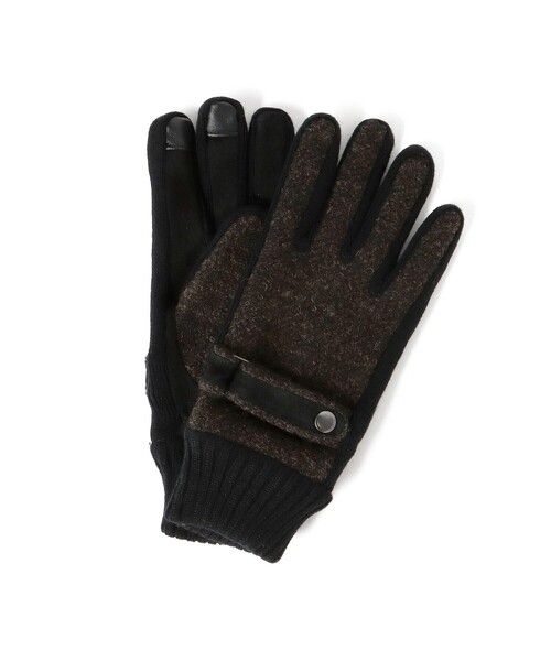 BEAMS HEART（ビームスハート）の「ブークレ グローブ【タッチパネル対応】（手袋・メンズ・チャコールグレー/ダークブラウン/ブラウン/ブラック系その他4・ONE SIZE）」の18枚目の写真