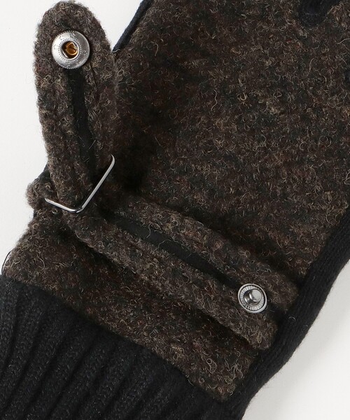 BEAMS HEART（ビームスハート）の「ブークレ グローブ【タッチパネル対応】（手袋・メンズ・チャコールグレー/ダークブラウン/ブラウン/ブラック系その他4・ONE SIZE）」の21枚目の写真