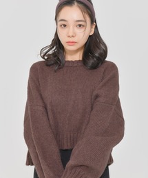 Dita Muaj.（ディータムアージュ）の「【ZOZO限定】Muaj.クロップドカラーニット（ニット/セーター）」